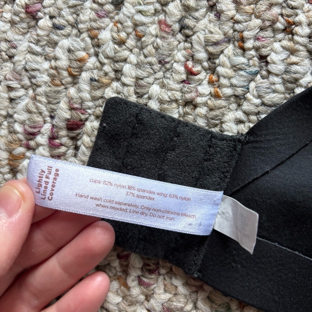Cacique Bra Black 40C Lightly Lined Full Coverage Underwire Minimizer Neutral - Picture 6 of 13